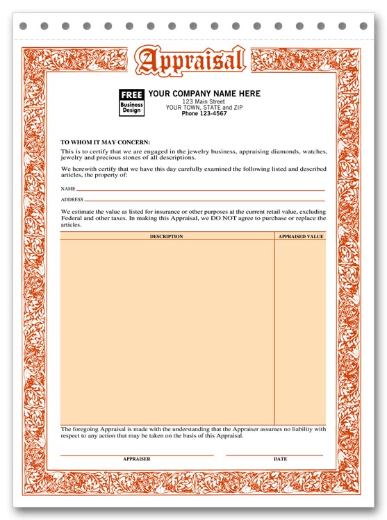 jewelry invoice template