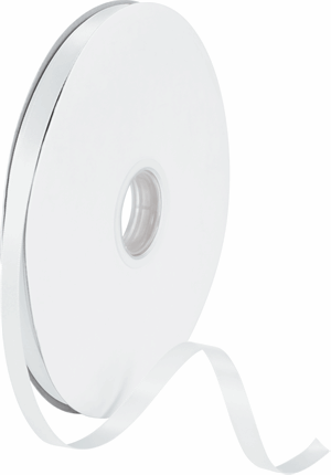 Double Face White Satin Ribbon 3/8