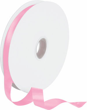 Double Face Pink Satin Ribbon, 5/8