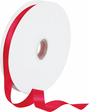 Double Face Red Satin Ribbon 5/8