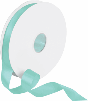 Double Face Tiffany Blue Satin Ribbon 7/8