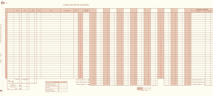 1000J Receipt Journals Long 24 1/2 X 11