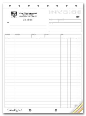 106 Classic Design Large Format Shipping Invoices 8 1/2 x 11