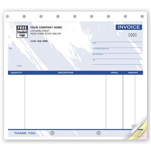 107T Invoices Small Unlined Color Collection 8 1/2 x 7