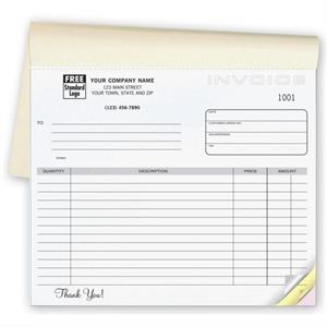 108B Invoices Classic Small Lined Book 8 1/2 x 7