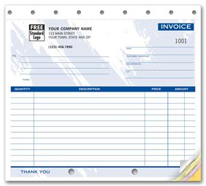 108T Small Format Invoices Color Collection 8 1/2 x 7