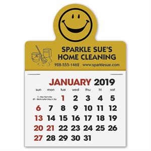 109367 2019 Smiley Face Peel N Stick Calendars 3 x 4