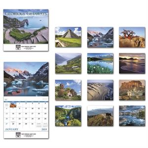 109374 2019 Glorious Getaways Wall Calendars 11 x 19