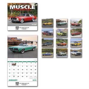 109377 2019 Muscle Thunder Wall Calendars 11 x 19