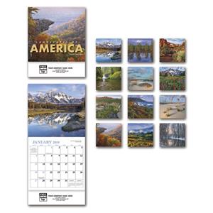 109382 2019 Landscapes Of America Miniature Calendars 6 x 13