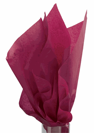 480 Sheets Solid Tissue Paper Claret (Dark Purplish-Red) 20 x 30