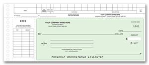 111013N General Expense Checks 8 3/4 x 3 3/10