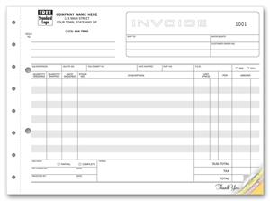 113 Classic Extra Wide Invoices 11 x 8 1/2