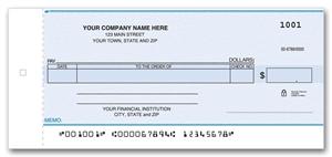 116NC Personal Size One Write Check 6 x 3