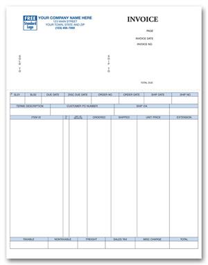 12073 Laser Invoice 8 1/2 x 11