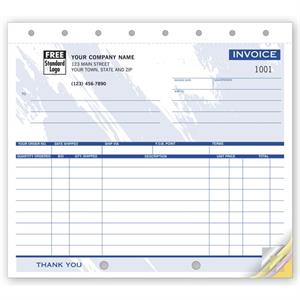 121T Small Shipping Invoices Color Collection 8 1/2 x 7