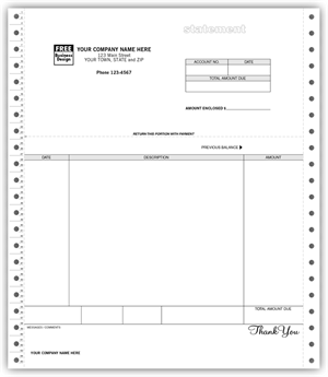 12353 Classic Continuous Statement 8 1/2 x 11