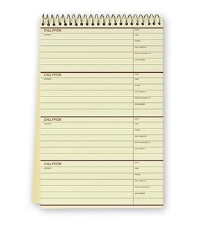 13 Phone Call Record Book 5 1/2 x 8 1/2