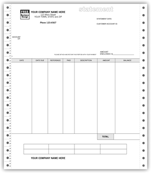 13008 Classic Continuous Statement 8 1/2 x 11