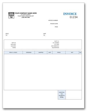 13014 Laser Inkjet Invoice 8 1/2 x 11