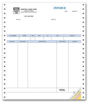 13051B Product Invoices Continuous Classic 8 1/2 x 11