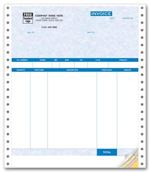 13051BG Product Invoices Continuous Parchment Packing List 8 1/2 x 11