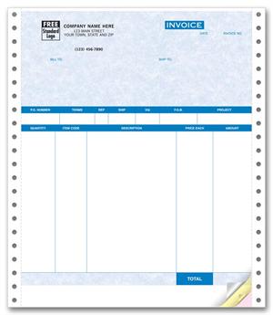 13051G Product Invoices Continuous Parchment 8 1/2 x 11