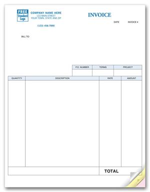 13054 Service Invoices Laser Classic 8 1/2 x 11