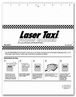 13075 Laser Taxi 8 1/2 X 11 3/8