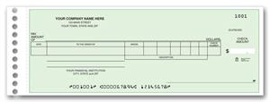 131012N Payroll General Expense Center Check 8 3/4 X 3 3/10