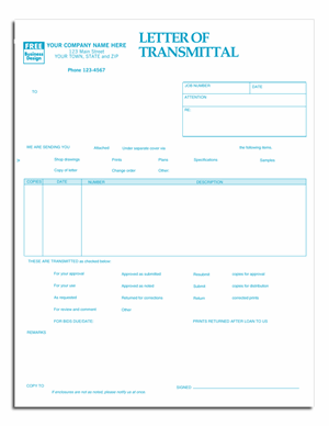 13127 Classic Laser Inkjet Letter of Transmittal 8 1/2 x 11