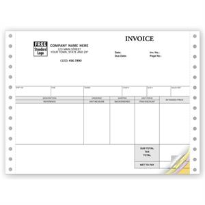 13148 Invoices Continuous Classic 8 1/2 x 7