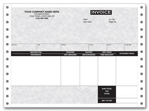 13148G Continuous Invoice Parchment 8 1/2 x 7