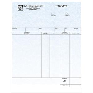 13151G Laser Service Invoice Parchment 8 1/2 x 11