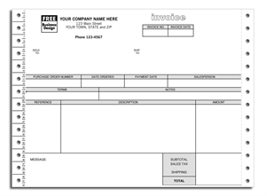 13175 Classic Continuous Service Invoice 8 1/2 x 7