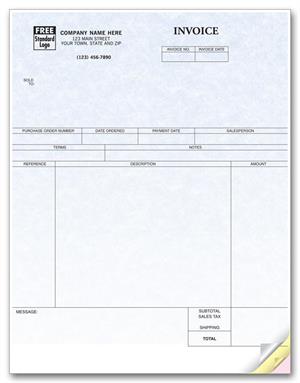 13186G Service Invoices Laser Parchment 8 1/2 x 11