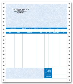 13246G Continuous Invoice Parchment 8 1/2 x 11