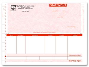 13348G Continuous Statement Parchment 8 1/2 x 7