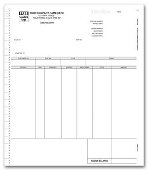 13360 Continuous Invoice 8 1/2 x 11