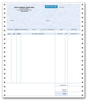 13386G Continuous Invoice Parchment 8 1/2 x 11