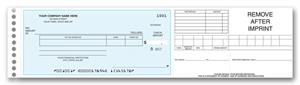 135011N Payroll General Expense Center Check 7 1/8 x 3 3/10