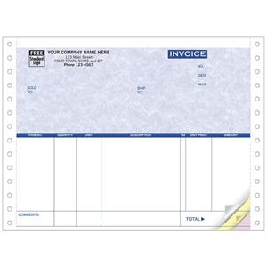 13554G Continuous Invoice Parchment 8 1/2 x 7