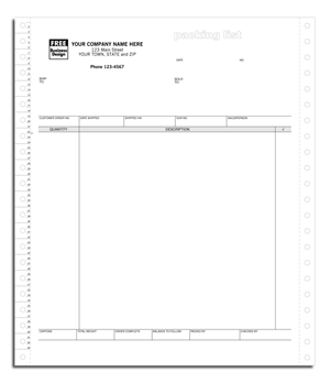 13638 Continuous Packing List 8 1/2 x 11