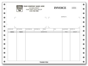 13869 Continuous Invoice 9 1/2 x 7