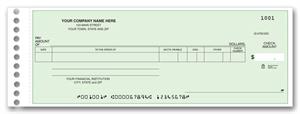 140013N Accounts Payable Check 8 3/4 x 3 3/10