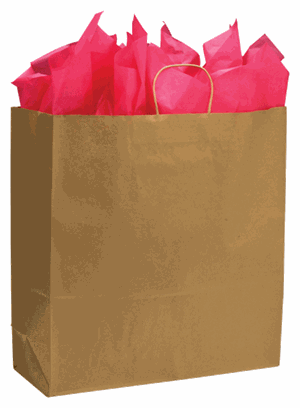 Kraft Brown Paper Bags Jumbo Shoppers 18 x 7 x 19