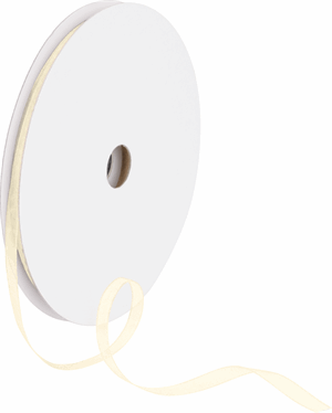 Sheer Organdy Cream Ribbon 1/4