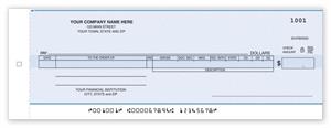 150CC Payroll/General Disbursement Center Check-Carbon 3 1/4 x 9 1/8