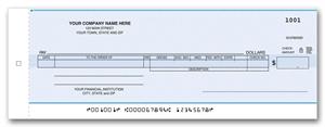 150NC Payroll/General Cash Disbursement Center Check 3 1/4 x 9 1/8