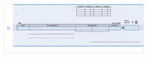 190CC-B Cash Disbursement Center Check Carbon 3 1/4 x 9 1/8